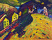 Hus i Murnau - Wassily Kandinsky — vy av konstverket