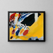 Impression III: konsert - Wassily Kandinsky — inramlat konstverk på väggen
