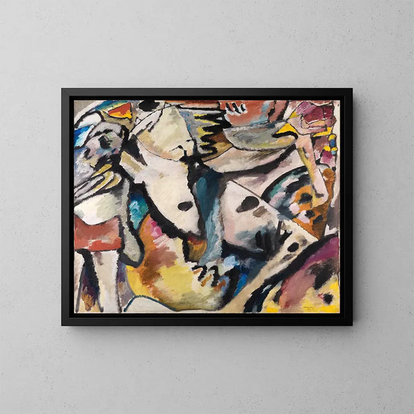 Improvisation 13 - Wassily Kandinsky — inramlat konstverk på väggen