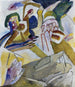 Improvisation 18 med gravsten - Wassily Kandinsky — vy av konstverket