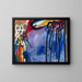 Improvisation 19 - Wassily Kandinsky — inramlat konstverk på väggen