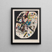Petits mondes III - Wassily Kandinsky — inramlat konstverk på väggen