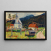 Kochel, Église du Village - Wassily Kandinsky — inramlat konstverk på väggen