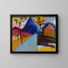 Rue droite de Kochel - Wassily Kandinsky — inramlat konstverk på väggen