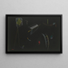 Lignes - Wassily Kandinsky — inramlat konstverk på väggen