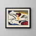 Lyrisme - Wassily Kandinsky — inramlat konstverk på väggen