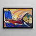med trojka - Wassily Kandinsky — inramlat konstverk på väggen