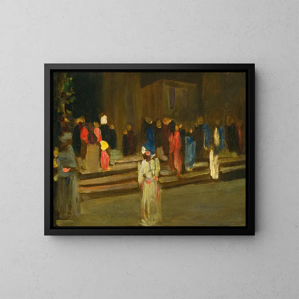Entré till Saint-Cloud-parken - Wassily Kandinsky — inramlat konstverk på väggen