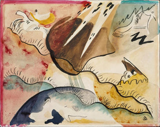 Landskap med regn - Wassily Kandinsky — vy av konstverket
