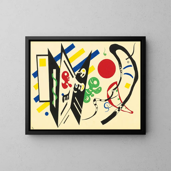 Réciproque - Wassily Kandinsky — inramlat konstverk på väggen