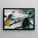 Landskap romantiskt - Wassily Kandinsky — inramlat konstverk på väggen