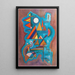 Debout - Wassily Kandinsky — inramlat konstverk på väggen