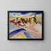 Studie för vinternr 2 - Wassily Kandinsky — inramlat konstverk på väggen
