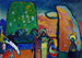 Studie om improvisation nr 2 Begravningsmarsch - Wassily Kandinsky — vy av konstverket