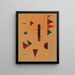 Dispersé - Wassily Kandinsky — inramlat konstverk på väggen