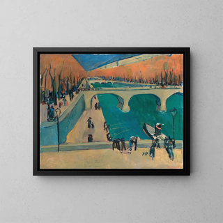 Werner Neuhaus - Autumn In Paris At The Strand Of The River Seine.webp