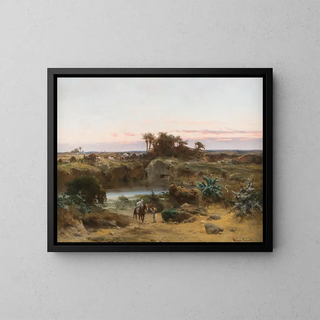 Werner Wilhelm Gustav Schuch - Oasis in the desert.webp