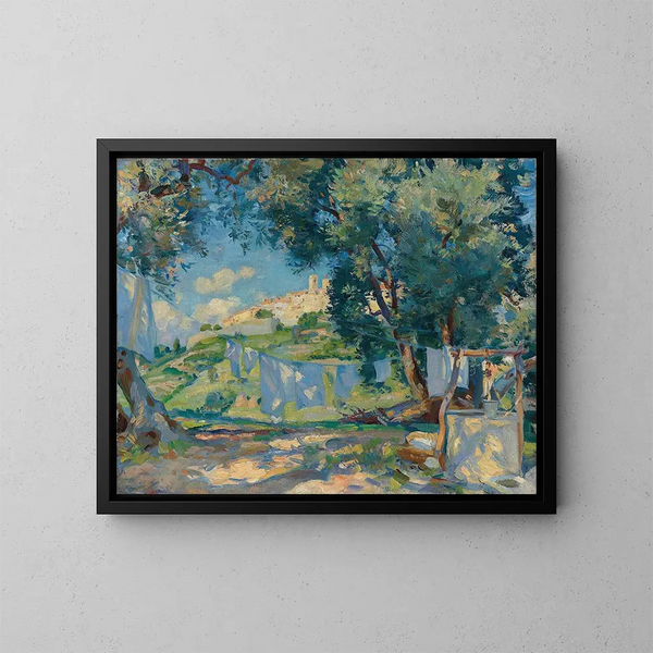 En lätt bris i Provence - Wilfrid Gabriel de Glehn — inramlat konstverk på väggen