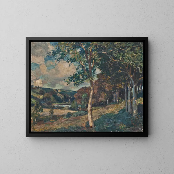 Bretagne, Frankrike - Wilfrid Gabriel de Glehn — inramlat konstverk på väggen