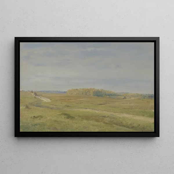 Wilhelm Amandus Beer - Flachlandschaft und niederer Wald.webp