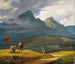 Landskapsbild av berg - Wilhelm Bendz — vy av konstverket
