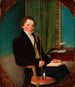 Portrait av anatom Henrik Carl Bang Bendz, konstnärens bror - Wilhelm Bendz — vy av konstverket