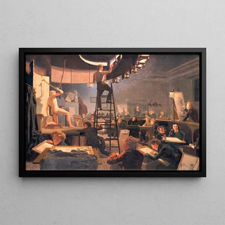 Wilhelm Bendz - The Life Class at the Royal Academy of Fine Arts.webp