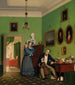 La famille Waagepetersen - Wilhelm Bendz — vy av konstverket
