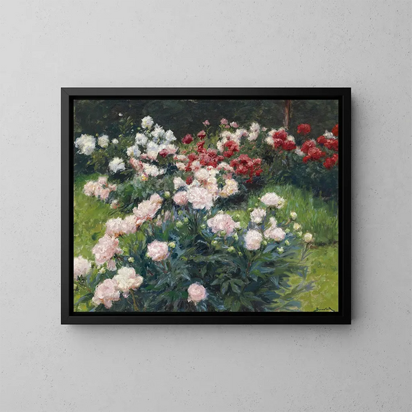 Pivoines - Wilhelm Bernatzik — inramlat konstverk på väggen