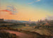 Vue de Rome à la lumière du soir - Wilhelm Brücke — vy av konstverket