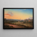 Vue de Rome à la lumière du soir - Wilhelm Brücke — inramlat konstverk på väggen