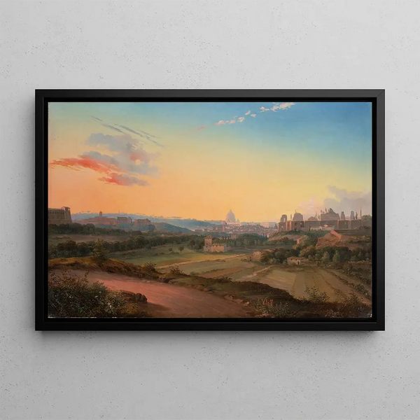 Wilhelm Brcke - View of Rome in the Evening Light.webp