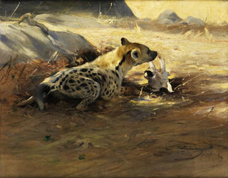 Hyne - Wilhelm Kuhnert — vy av konstverket