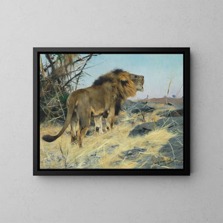 Wilhelm Kuhnert - Roaring Lion.webp
