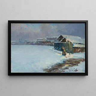 Wilhelm Ludwig Lehmann - Winternacht Mnchen.webp