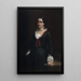 Porträtt av Mademoiselle Vilhelmine Ville Hage, senare Madame Heise 1838-1912 - Wilhelm Marstrand — inramlat konstverk på väggen