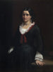 Porträtt av Mademoiselle Vilhelmine Ville Hage, senare Madame Heise 1838-1912 - Wilhelm Marstrand — vy av konstverket