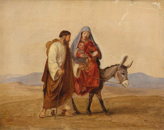 La Sainte Famille en fuite, esquisse - Wilhelm Marstrand — vy av konstverket