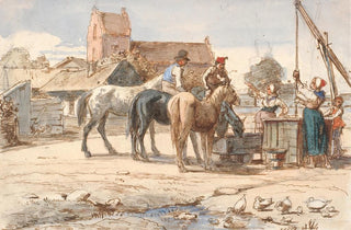 Wilhelm Marstrand - Ved brnden uden for landsbyen.webp