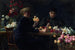 Dames à une table de fleurs - Wilhelm Peters — vy av konstverket
