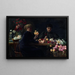 Dames à une table de fleurs - Wilhelm Peters — inramlat konstverk på väggen