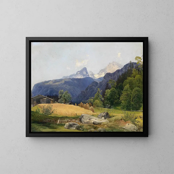 Motif d'Unterstein - Wilhelm Steinfeld — inramlat konstverk på väggen