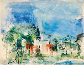 Château aux tours rouges - Wilhelm Thöny — vy av konstverket