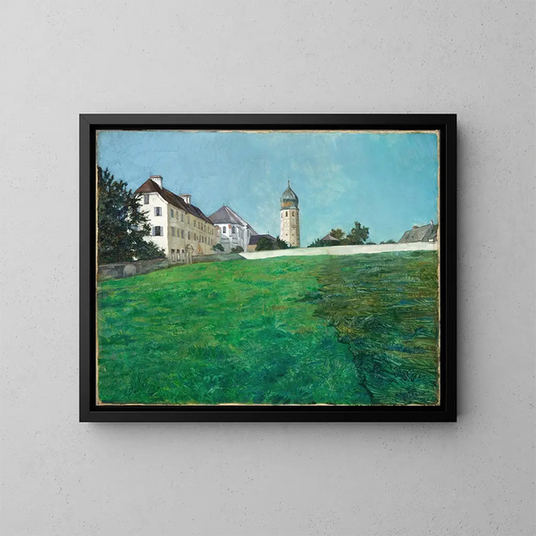 En vy över Frauenchiemsee - Wilhelm Trübner — inramlat konstverk på väggen