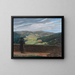 Vue sur l'Odenwald - Wilhelm Trübner — inramlat konstverk på väggen