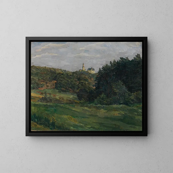 Château de Kronberg im Taunus - Wilhelm Trübner — inramlat konstverk på väggen