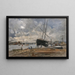 Göteborgs hamn på 1880-talet - Wilhelm von Gegerfelt — inramlat konstverk på väggen