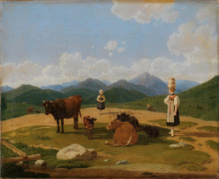 På fjället - Wilhelm von Kobell — vy av konstverket