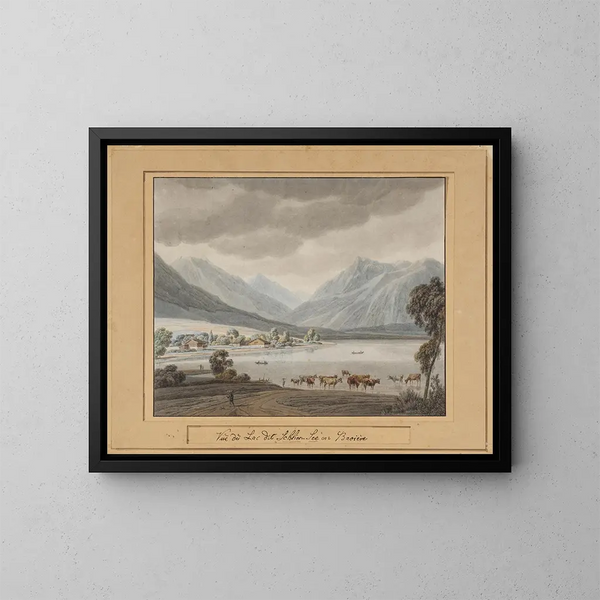 Schliersee - Wilhelm von Kobell — inramlat konstverk på väggen