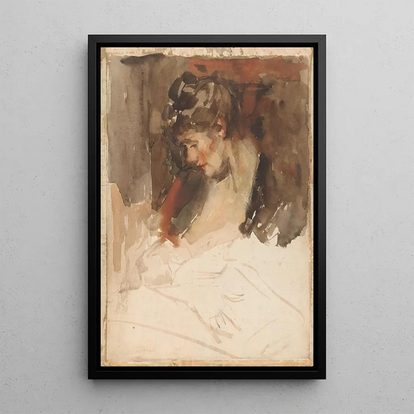 Wilhelmus Johannes Steenhoff - De vrouw van Wilhelmus Johannes Steenhoff met haar kind aan de borst.webp